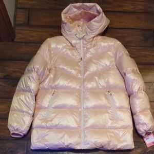 "Kate Spade" NWT. Light Pink Puffer Jacket. Size M.